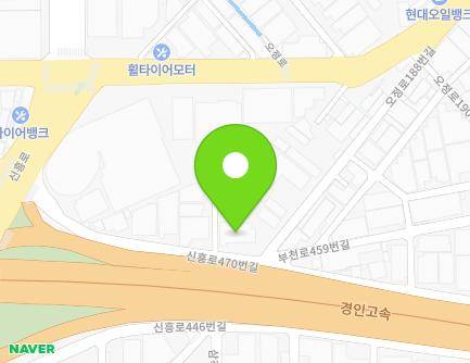 45 Sinheung-ro 470beon-gil, Ojeong-gu, Bucheon-si, Gyeonggi-do, Republic of Korea Map