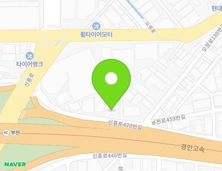 35 Sinheung-ro 470beon-gil, Ojeong-gu, Bucheon-si, Gyeonggi-do, Republic of Korea Map