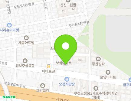 23-1 Sangojeong-ro, Ojeong-gu, Bucheon-si, Gyeonggi-do, Republic of Korea Map