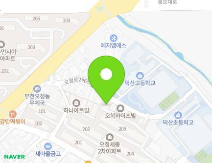 32 Ojeong-ro 266beon-gil, Ojeong-gu, Bucheon-si, Gyeonggi-do, Republic of Korea Map