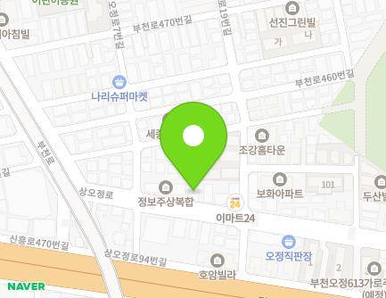 13 Sangojeong-ro, Ojeong-gu, Bucheon-si, Gyeonggi-do, Republic of Korea Map