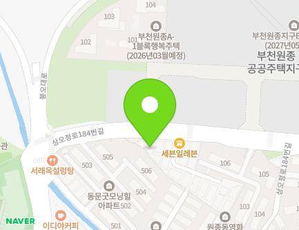 36 Sangojeong-ro 184beon-gil, Ojeong-gu, Bucheon-si, Gyeonggi-do, Republic of Korea Map