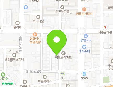 20 Wonjong-ro 94beon-gil, Ojeong-gu, Bucheon-si, Gyeonggi-do, Republic of Korea Map