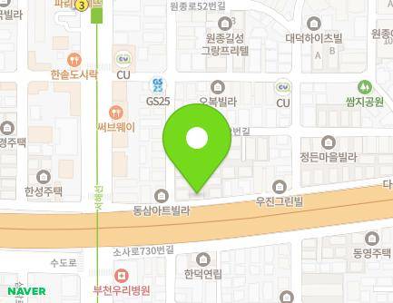 21 Sosa-ro 734beon-gil, Ojeong-gu, Bucheon-si, Gyeonggi-do, Republic of Korea Map