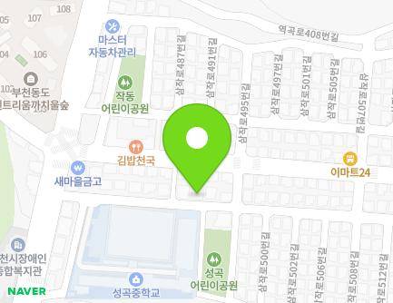 10-8 Samjak-ro 496beon-gil, Ojeong-gu, Bucheon-si, Gyeonggi-do, Republic of Korea Map