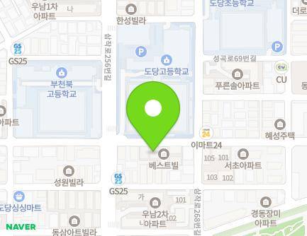 53-12 Samjak-ro 256beon-gil, Wonmi-gu, Bucheon-si, Gyeonggi-do, Republic of Korea Map