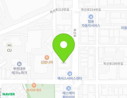 195-1 Oksan-ro, Wonmi-gu, Bucheon-si, Gyeonggi-do, Republic of Korea Map