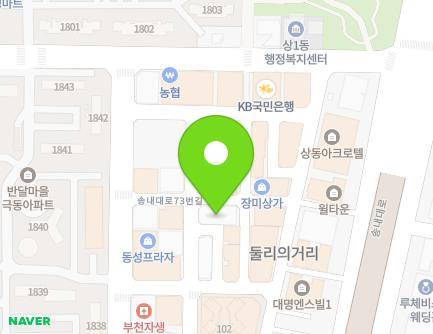 31 Songnae-daero 73beon-gil, Wonmi-gu, Bucheon-si, Gyeonggi-do, Republic of Korea Map