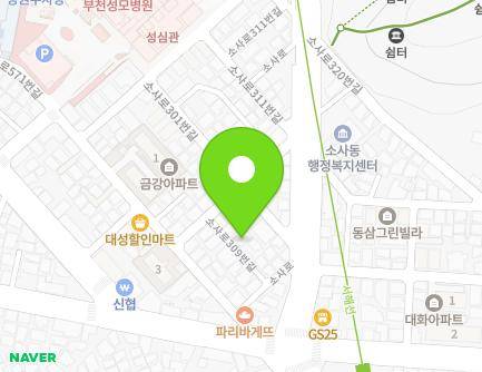 21-7 Sosa-ro 309beon-gil, Wonmi-gu, Bucheon-si, Gyeonggi-do, Republic of Korea Map