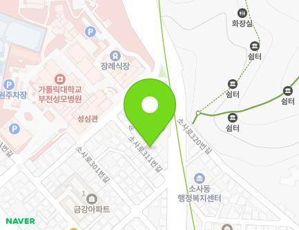 319-13 Sosa-ro, Wonmi-gu, Bucheon-si, Gyeonggi-do, Republic of Korea Map