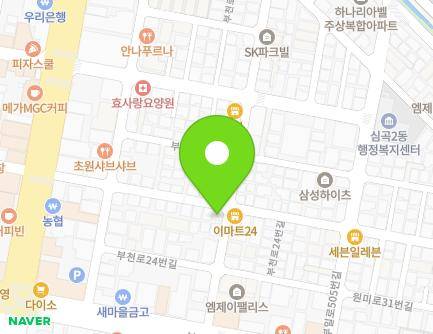 36 Bucheon-ro 30beon-gil, Wonmi-gu, Bucheon-si, Gyeonggi-do, Republic of Korea Map