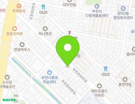 50 Bucheon-ro 86beon-gil, Wonmi-gu, Bucheon-si, Gyeonggi-do, Republic of Korea Map