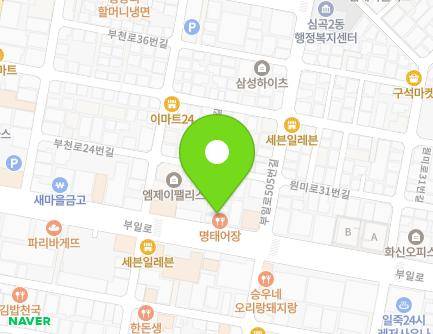 501 Buil-ro, Wonmi-gu, Bucheon-si, Gyeonggi-do, Republic of Korea Map