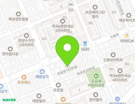 44-13 Buil-ro 763beon-gil, Wonmi-gu, Bucheon-si, Gyeonggi-do, Republic of Korea Map