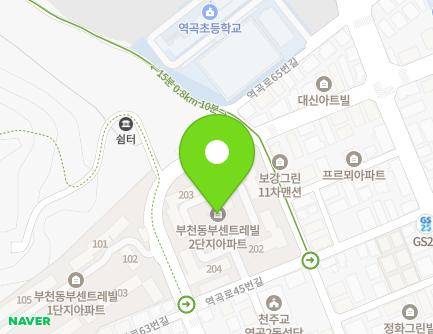 36 Yeokgok-ro 45beon-gil, Wonmi-gu, Bucheon-si, Gyeonggi-do, Republic of Korea Map