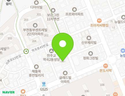 13 Jibong-ro 89beon-gil, Wonmi-gu, Bucheon-si, Gyeonggi-do, Republic of Korea Map