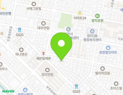 47 Wonmi-ro 89beon-gil, Wonmi-gu, Bucheon-si, Gyeonggi-do, Republic of Korea Map