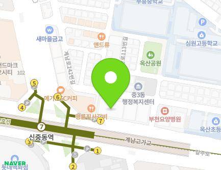 311 Gilju-ro, Wonmi-gu, Bucheon-si, Gyeonggi-do, Republic of Korea Map