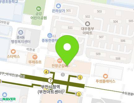 195 Gilju-ro, Wonmi-gu, Bucheon-si, Gyeonggi-do, Republic of Korea Map