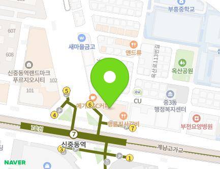 307 Gilju-ro, Wonmi-gu, Bucheon-si, Gyeonggi-do, Republic of Korea Map