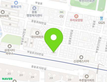 34 Buil-ro 356beon-gil, Wonmi-gu, Bucheon-si, Gyeonggi-do, Republic of Korea Map