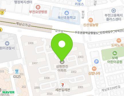 83 Oksan-ro, Wonmi-gu, Bucheon-si, Gyeonggi-do, Republic of Korea Map