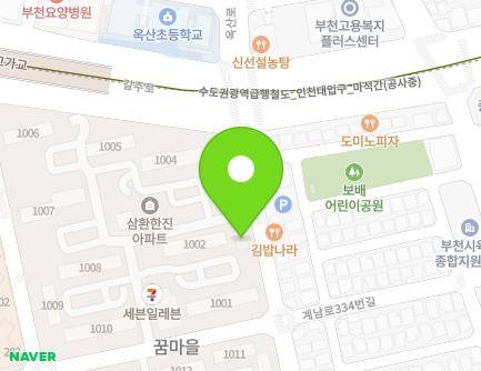 89 Oksan-ro, Wonmi-gu, Bucheon-si, Gyeonggi-do, Republic of Korea Map