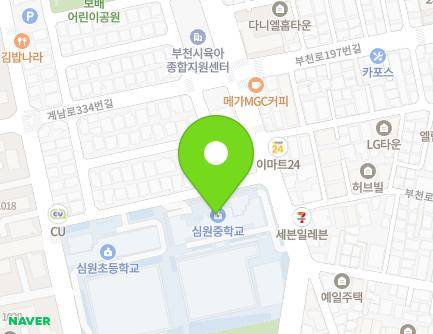 352 Gyenam-ro, Wonmi-gu, Bucheon-si, Gyeonggi-do, Republic of Korea Map