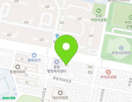 346 Buil-ro, Wonmi-gu, Bucheon-si, Gyeonggi-do, Republic of Korea Map