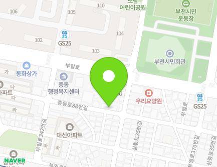 77 Jungdong-ro 88beon-gil, Wonmi-gu, Bucheon-si, Gyeonggi-do, Republic of Korea Map