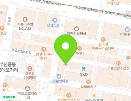 36 Jungdong-ro 254beon-gil, Wonmi-gu, Bucheon-si, Gyeonggi-do, Republic of Korea Map