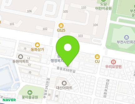 59 Jungdong-ro 88beon-gil, Wonmi-gu, Bucheon-si, Gyeonggi-do, Republic of Korea Map