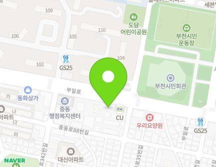 352 Buil-ro, Wonmi-gu, Bucheon-si, Gyeonggi-do, Republic of Korea Map