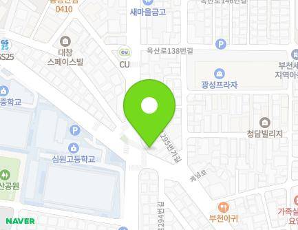 291 Gyenam-ro, Wonmi-gu, Bucheon-si, Gyeonggi-do, Republic of Korea Map