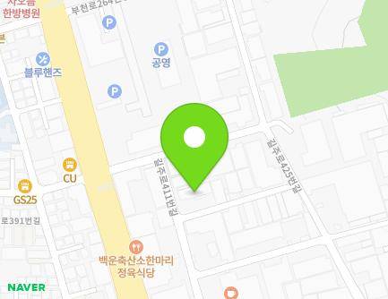 40-5 Gilju-ro 411beon-gil, Wonmi-gu, Bucheon-si, Gyeonggi-do, Republic of Korea Map