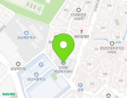 21 Huimang-ro 506beon-gil, Sujeong-gu, Seongnam-si, Gyeonggi-do, Republic of Korea Map