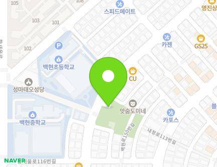 31 Baekhyeon-ro 144beon-gil, Bundang-gu, Seongnam-si, Gyeonggi-do, Republic of Korea
