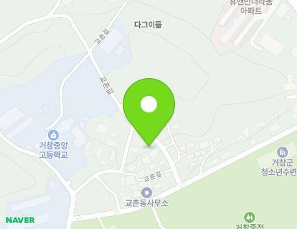 117 Gyochon-gil, Geochang-eup, Geochang-gun, Gyeongsangnam-do, Republic of Korea Map