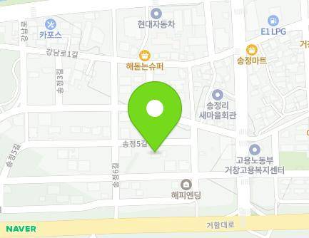 48 Songjeong 5-gil, Geochang-eup, Geochang-gun, Gyeongsangnam-do, Republic of Korea Map