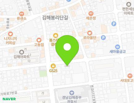 31 Garak-ro 15beon-gil, Gimhae-si, Gyeongsangnam-do, Republic of Korea Map