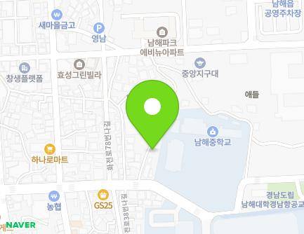 19-6 Hwajeon-ro 78beon-gil, Namhae-eup, Namhae-gun, Gyeongsangnam-do, Republic of Korea Map