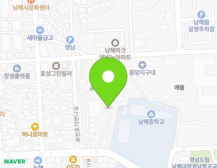 19-7 Hwajeon-ro 78beon-gil, Namhae-eup, Namhae-gun, Gyeongsangnam-do, Republic of Korea Map