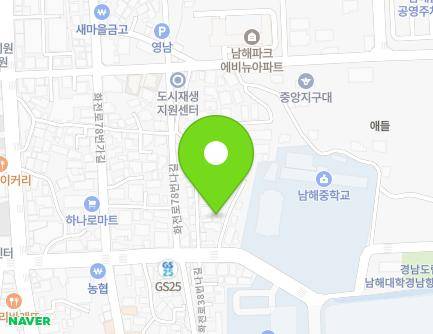 19-3 Hwajeon-ro 78beon-gil, Namhae-eup, Namhae-gun, Gyeongsangnam-do, Republic of Korea Map
