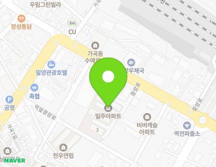 77-4 Jungang-ro, Miryang-si, Gyeongsangnam-do, Republic of Korea Map
