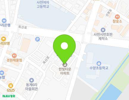 50-29 Oksan-ro, Sacheon-eup, Sacheon-si, Gyeongsangnam-do, Republic of Korea Map