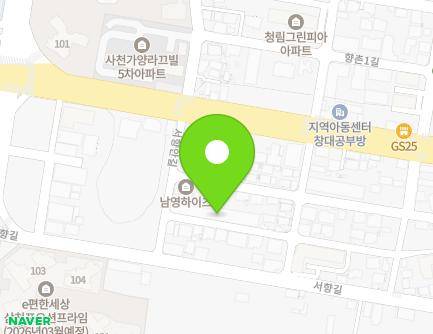 10 Seohyangan-gil, Sacheon-si, Gyeongsangnam-do, Republic of Korea Map
