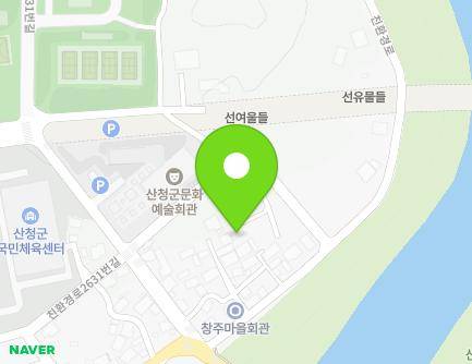 10-24 Chinhwangyeong-ro 2631beon-gil, Geumseo-myeon, Sancheong-gun, Gyeongsangnam-do, Republic of Korea Map