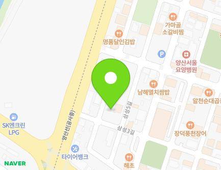 38 Samseong 1-gil, Yangsan-si, Gyeongsangnam-do, Republic of Korea Map