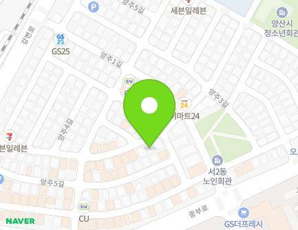 22-1 Yangju 4-gil, Yangsan-si, Gyeongsangnam-do, Republic of Korea Map