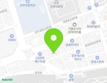 7-2 Namgang-ro 625beon-gil, Jinju-si, Gyeongsangnam-do, Republic of Korea Map